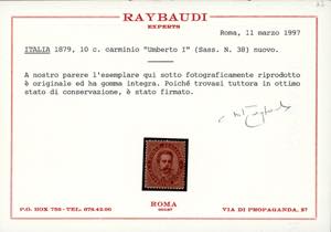 1879 - Umberto I, serie completa ... 