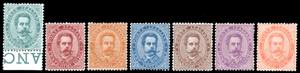 1879 - Umberto I, serie completa (37/43), ... 