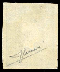 1858 - 1,05 s. azzurro (8), gomma ... 