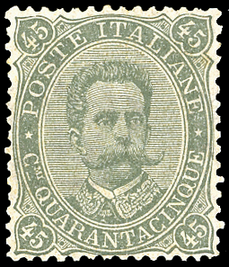1889 - 45 cent. Umberto I (46), ottima ... 