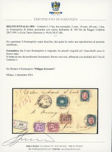 1891 - 5 lire, due esemplari, 5 ... 