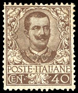 1901 - 40 cent. Floreale (74), ottima ... 