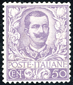 1901 - 50 cent. Floreale (76), ben centrato, ... 