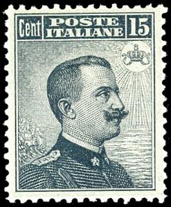 1909 - 15 cent. Michetti, II tipo (86), ... 