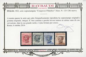 1922 - Congresso Filatelico, ... 