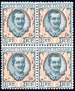 1923 - 2 lire Floreale (150), ottima ... 