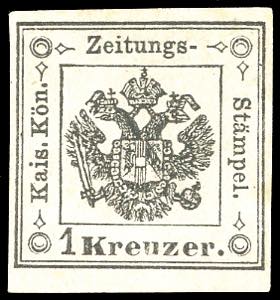 1859 - 1 kr. nero (2), gomma originale ... 