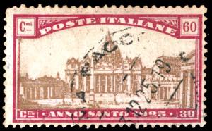 1924 - 60 + 30 cent. Anno Santo (172), ... 