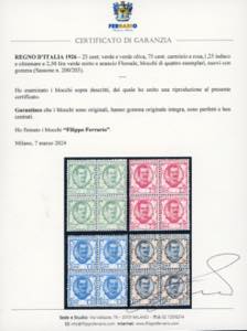 1926 - 25 cent., 75 cent, 1,25 e ... 