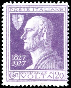 1927 - 20 cent. Volta violetto, errore di ... 
