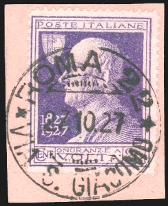1927 - 20 cent. Volta violetto, ... 