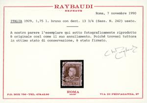 1929 - 1,75 lire bruno Vittorio ... 