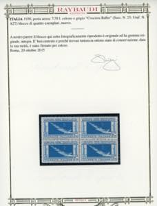 1930 - 7,70 lire Crociera Balbo ... 