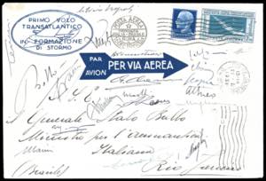 1930 - 7,70 lire Crociera Balbo, 1,25 lire ... 