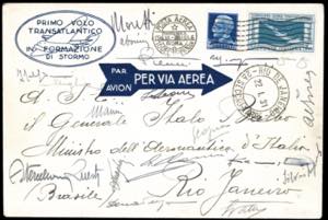 1930 - 7,70 lire Crociera Balbo, 1,25 lire ... 