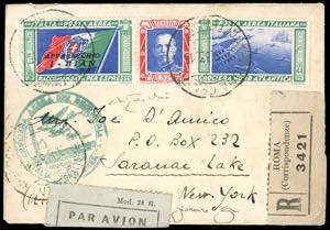 1933 - 5,25 + 44,75 lire Trittico I-BIAN ... 