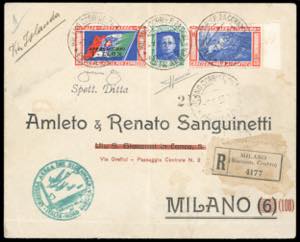 1933 - 5,25 + 19,75 lire Trittico I-LEON ... 