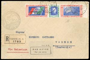 1933 - 5,25 + 19,75 lire Trittico ... 