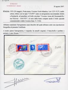 1933 - 5,25 + 19,75 lire Trittico ... 