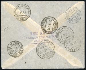 1933 - 5,25 + 44,75 lire Trittico ... 