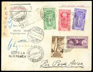 1933 - 75 + 50 cent. posta aerea, 20 cent., ... 