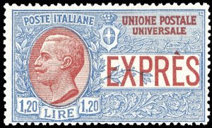1922 - 1,20 lire, non emesso (8), gomma ... 