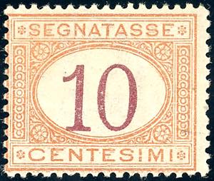 1871 - 10 cent. ocra e carminio (6), ... 