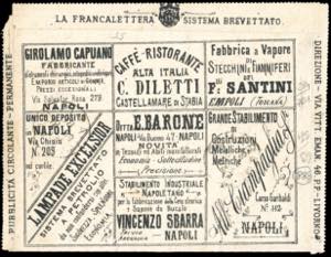 FRANCALETTERE 1889 - 4 cent. su 5 ... 