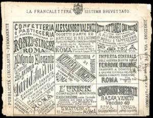 FRANCALETTERE 1892 - 20 cent. ... 
