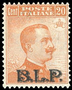 1922/23 - 20 cent. soprastampa BLP del II ... 