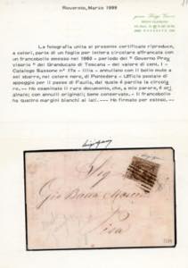 1860 - 1 cent. bruno lilla (17b), ... 