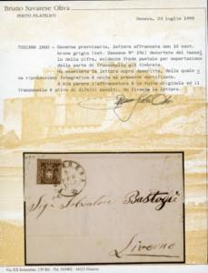 1860 - 10 cent. bruno grigio ... 