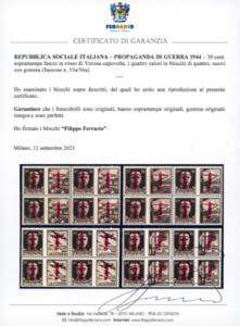 1865 - 20 cent. su 15 cent. Ferro ... 