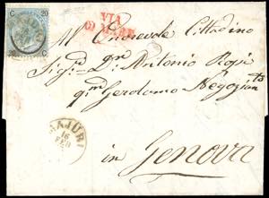 1865 - 20 cent. su 15 cent. Ferro di ... 