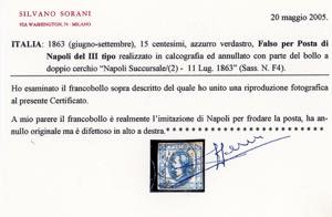 FALSI PER POSTA DELLEPOCA 1863 - ... 