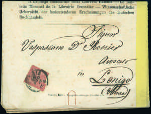 1872 - 2 cent. De La Rue, tiratura di Torino ... 