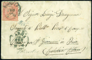 1866 - 10 cent. De La Rue, tiratura di ... 