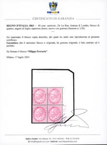 1863 - 40 cent. De La Rue, ... 