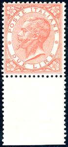 1865 - 2 lire De La Rue, tiratura di Torino ... 