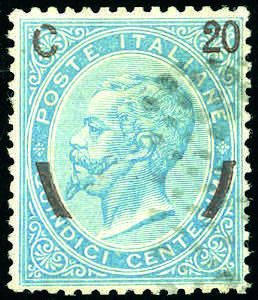 1865 - 20 cent. su 15 cent. Ferro di ... 