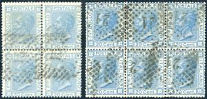1867 - 20 cent., blocco di quattro della ... 