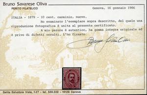 1879 - Umberto I, prima emissione, ... 