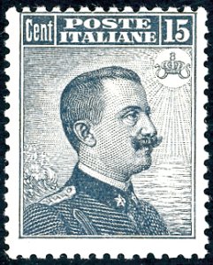 1909 - 15 cent. Michetti, II tipo (86), ... 
