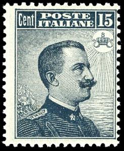 1909 - 15 cent. Michetti, II tipo (86), ... 
