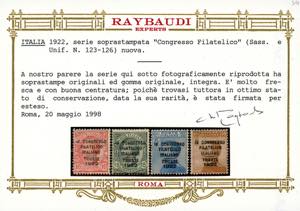 1922 - Congresso Filatelico, ... 