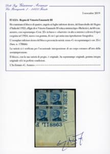 1924 - 25 cent. su 60 cent., ... 