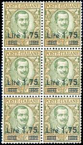 1925 - 1,75 lire su 10 lire Floreale (182), ... 