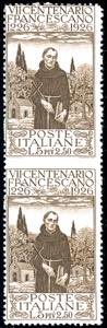 1926 - 5 + 2,50 lire San Francesco, coppia ... 