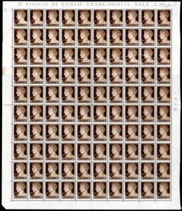 1929 - 10 cent. Imperiale, foglio completo ... 