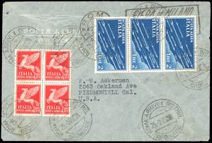 1946 - 2 lire, striscia di tre, 10 lire, ... 